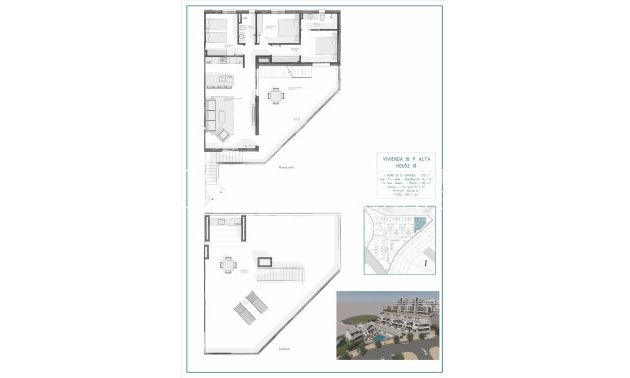 Nieuwbouw Woningen - Top Floor Bungalow -
Vera - Pueblo Salinas