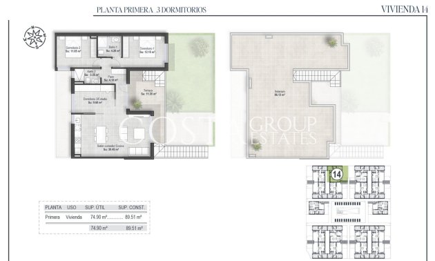 New Build - Top Floor Bungalow -
Alhama De Murcia - Condado De Alhama