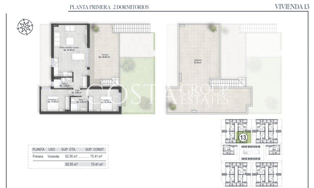 Nieuwbouw Woningen - Top Floor Bungalow -
Alhama De Murcia - Condado De Alhama