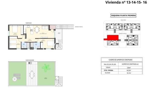 Nieuwbouw Woningen - Top Floor Bungalow -
Pilar de la Horadada - pueblo