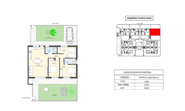 Nieuwbouw Woningen - Ground Floor Bungalow -
Pilar de la Horadada - pueblo