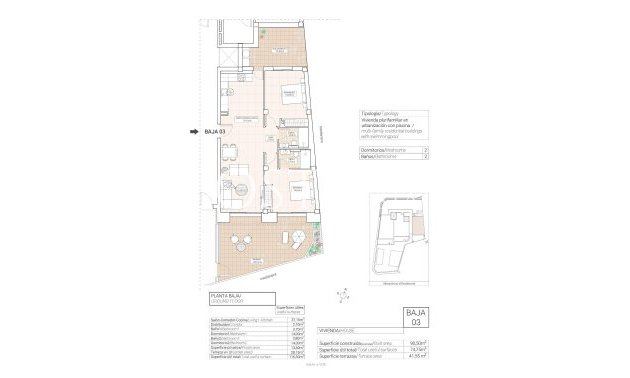 Nouvelle construction - Ground floor apartment -
Hondón de las Nieves - Pueblo