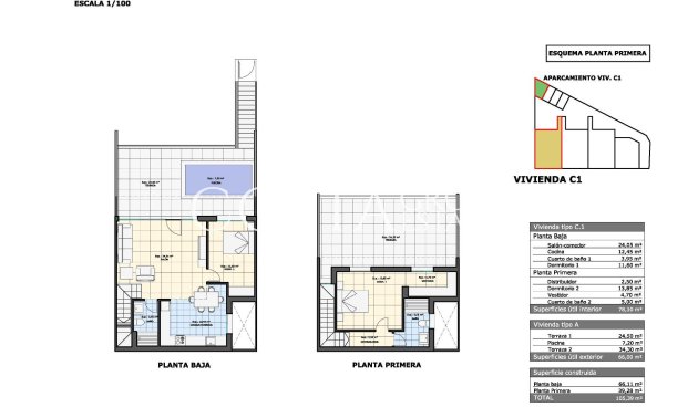 Neue Gebäude - Top Floor Bungalow -
Pilar de la Horadada - pueblo