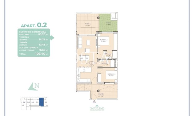 Nieuwbouw Woningen - Ground floor apartment -
Los Alcazares - Serena Golf