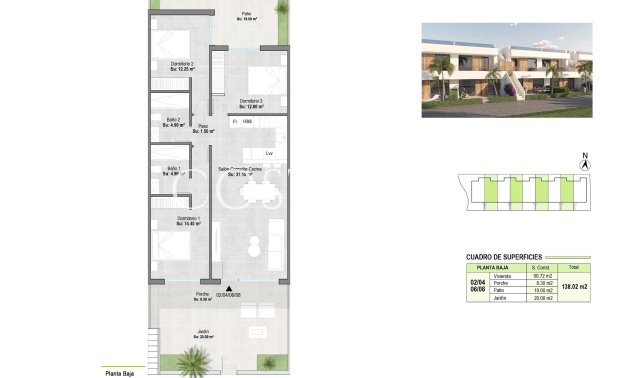 New Build - Ground Floor Bungalow -
Alhama De Murcia - Condado De Alhama