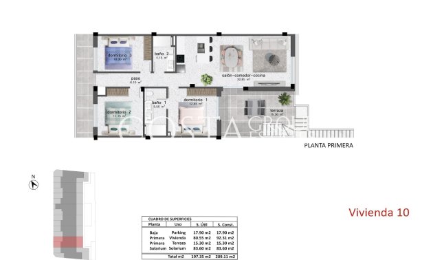 Nieuwbouw Woningen - Top Floor Bungalow -
Pilar de la Horadada - pueblo