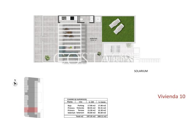 Nieuwbouw Woningen - Top Floor Bungalow -
Pilar de la Horadada - pueblo
