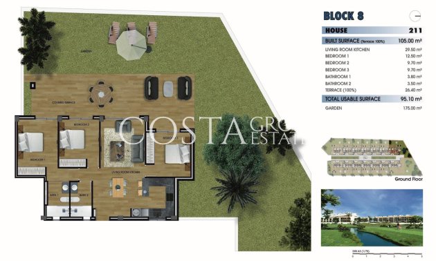 Nieuwbouw Woningen - Ground floor apartment -
Los Alcazares - La Serena Golf