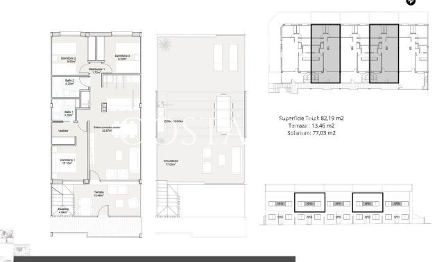 Nieuwbouw Woningen - Top Floor Bungalow -
Pilar de la Horadada - pueblo