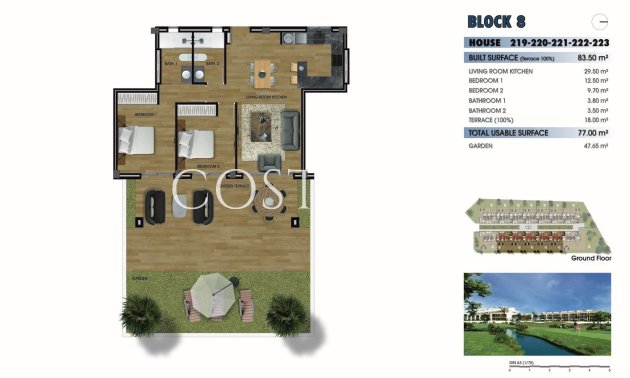 Nieuwbouw Woningen - Ground floor apartment -
Los Alcazares - La Serena Golf