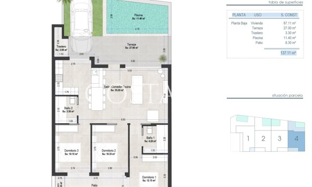 Nouvelle construction - Ground Floor Bungalow -
San Pedro del Pinatar - Las Esperanzas