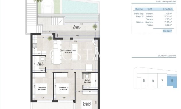 Nouvelle construction - Top Floor Bungalow -
San Pedro del Pinatar - Las Esperanzas