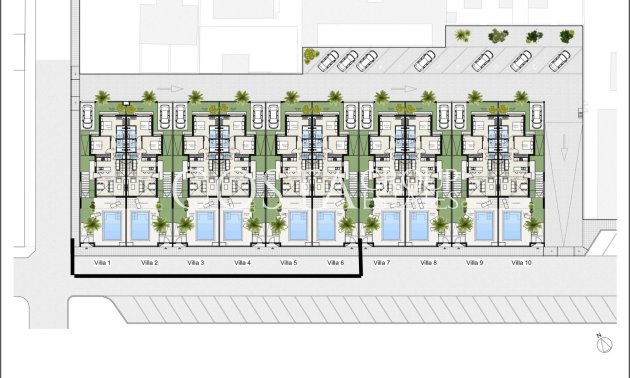 Nowy budynek - Semidetached -
Los Nietos - Los Nietos playa