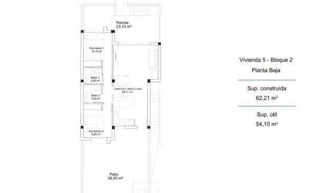 Nieuwbouw Woningen - Ground Floor Bungalow -
Orihuela Costa - PAU 26