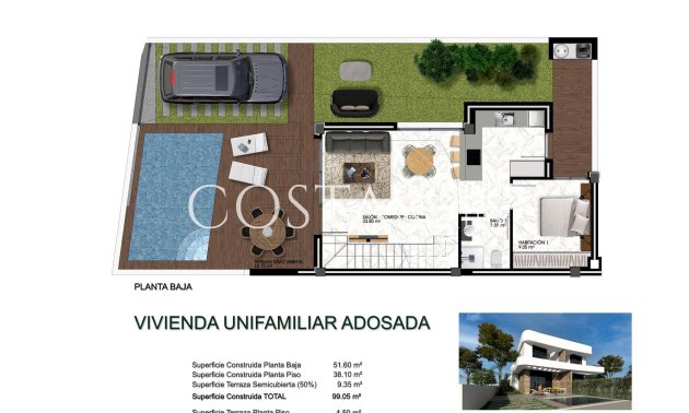 Neue Gebäude - Semidetached -
Los Montesinos - La Herrada
