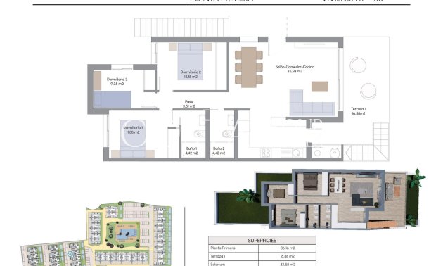 Nieuwbouw Woningen - Top Floor Bungalow -
Finestrat - Finestrat Hills