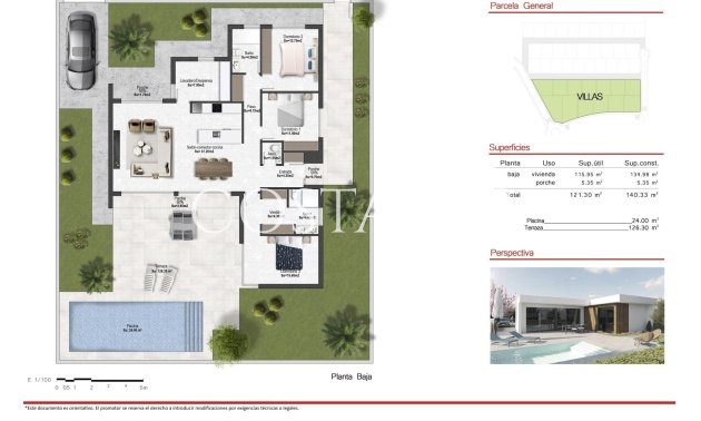 Nouvelle construction - Villa -
Banos y Mendigo - Altaona Golf