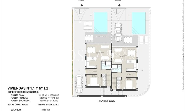 Nowy budynek - Semidetached -
Pilar de la Horadada - Las Higuericas