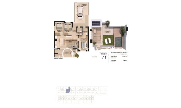 Nieuwbouw Woningen - Top Floor Bungalow -
Pilar de la Horadada - La Torre De La Horadada
