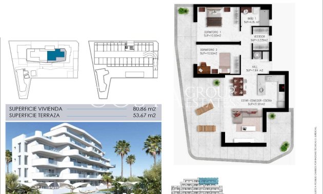 New Build - Apartment -
Pilar de la Horadada - Mil Palmeras