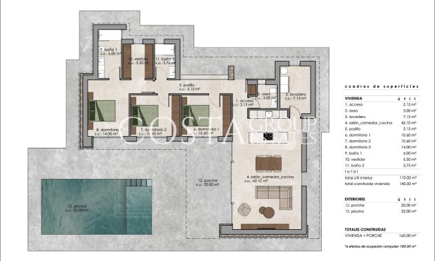 Nowy budynek - Willa -
Pinoso - Lel