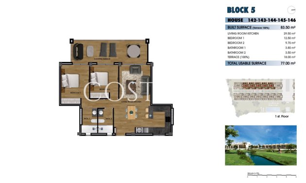 New Build - Apartments -
Los Alcazares - La Serena Golf