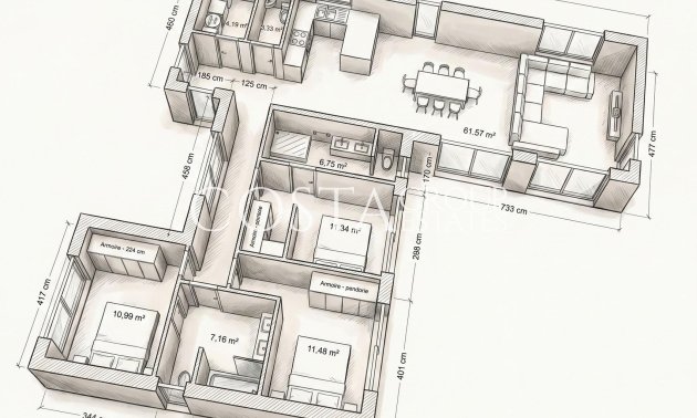 Neue Gebäude - Villa -
Aspe - urbanizaciones