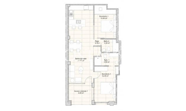New Build - Apartments -
San Javier - pueblo